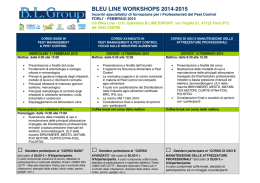 BLEU LINE WORKSHOPS 2014-2015