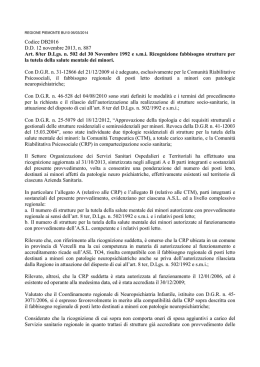 Codice DB2016 D.D. 12 novembre 2013, n. 887 Art. 8/ter D.Lgs. n