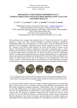 Corsi et al, PRE-ROMAN COINS FROM NORTHERN ITALY