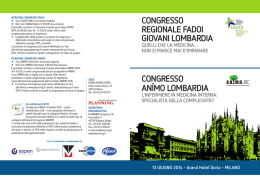 Programma Congresso Regionale Animo Lombardia (giovani)