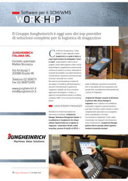 Jungheinrich Italiana - Logistica Management