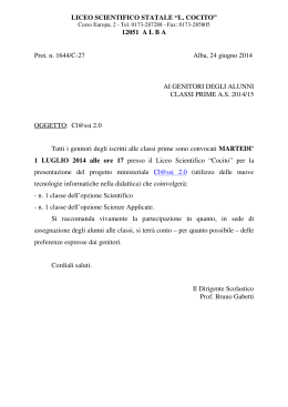 LICEO SCIENTIFICO STATALE “L. COCITO” 12051 A L B A Prot. n