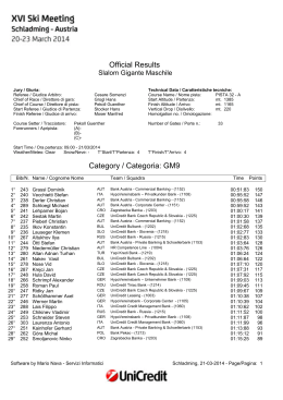 Official Results Category / Categoria: GM9