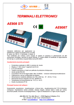 TERMINALI ELETTRONICI AE808 STI AE808T