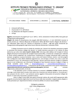 n. 013 Torino, 23/09/2014 Il dirigente scolastico