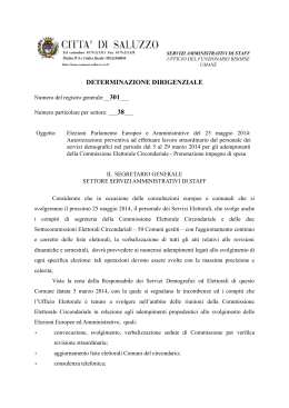 DETERMINAZIONE DIRIGENZIALE