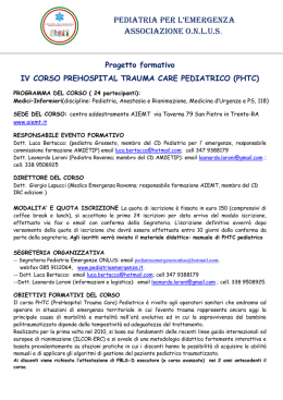 Programma PHTC Pediatrico RA_ 3-4 ottobre 2014