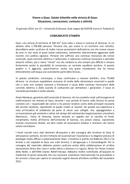 Comunicato stampa - Forumpalestina.org