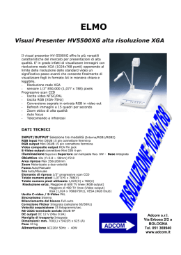 ELMO Visual Presenter HV5500XG alta risoluzione XGA