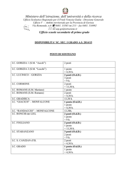 posti secondaria di primo grado