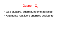 Ozono – O3 - Dipartimento di Chimica