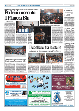 Pedrini racconta il Pianeta Blu