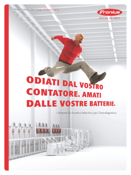 / Sistemi di ricarica Selectiva per lʼintralogistica