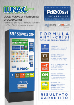 Scarica Brochure - Distributori automatici di sigarette | Produzione