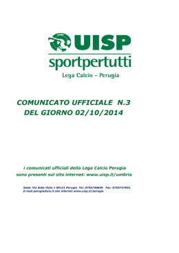 COMUNICATO NUOVO