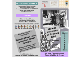 LOCANDINA e PROGRAMMA - Ordine Architetti Arezzo