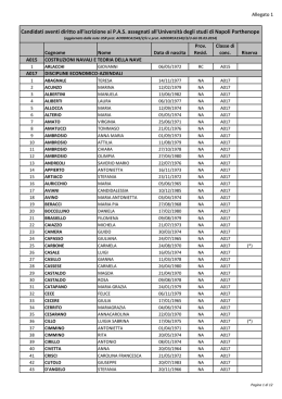 Allegato 1 al DR 111/2014: elenco degli ammessi ai corsi PAS