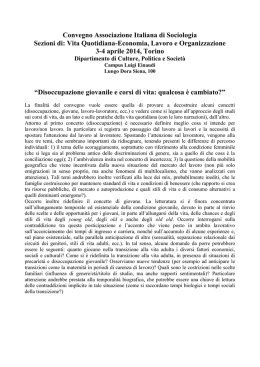 Il 10 - Università di Roma Sapienza: Facoltà di Sociologia
