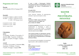 master in psicoterapia infantile