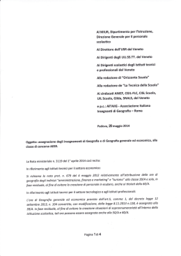 Lettera Geografia A039 - La Tecnica della Scuola