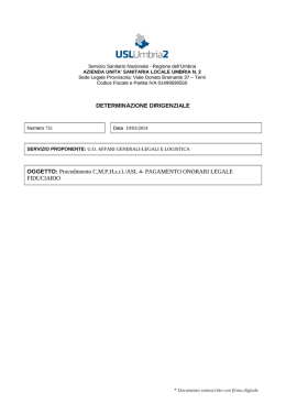 PAGAMENTO ONORARI LEGALE FIDUCIARIO