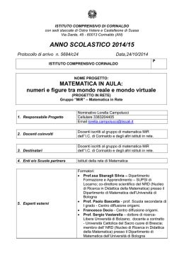 ANNO SCOLASTICO 2014/15 - Istituto Comprensivo Corinaldo