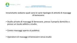COME APRIRE UNO STUDIO PRIVATO DI MASSAGGI DI BENESS