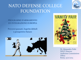 Diapositiva 1 - NATO - Defense College Foundation