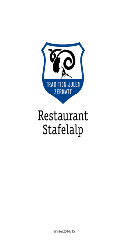 Les vins 2014/2015 - Tradition Julen Zermatt