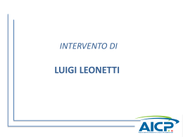 Slides Luigi Leonetti