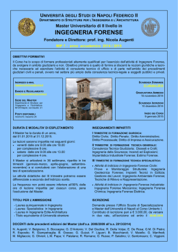 Poster MIF 7.pub - Ingegneria Forense
