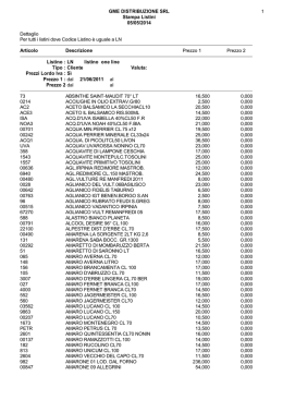 1 GME DISTRIBUZIONE SRL Stampa Listini 05/05/2014 Dettaglio