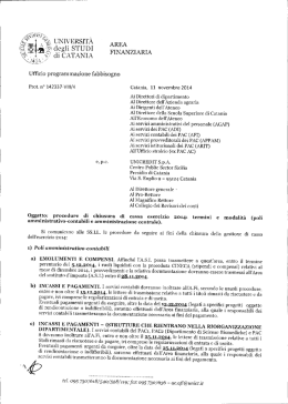 prot. 142337 del 11.11.2014 - Università degli Studi di Catania