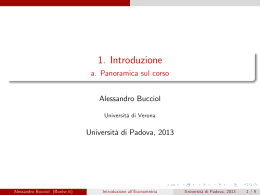 1. Introduzione - Scienze Statistiche