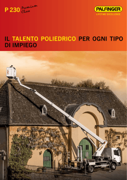 (English) Brochure P230 - Palfinger Piattaforme Aeree