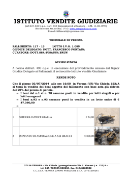 ISTITUTO VENDITE GIUDIZIARIE