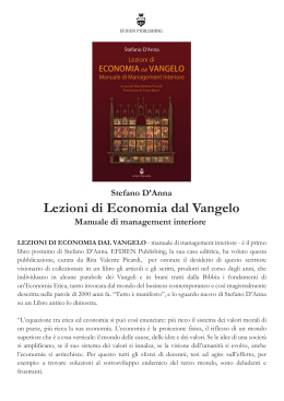 Lezioni di Economia dal Vangelo