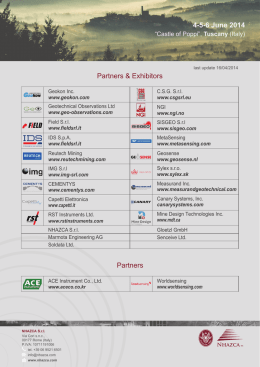 List of Partners and Exhibitors