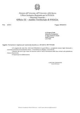 06 MAGGIO 2014 Circolare avvio corsi 2014