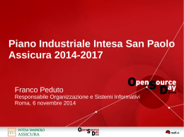 F. Peduto - Open Source Day 2014