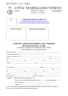 COMUNICAZIONE PROROGA TERMINE DI INIZIO 60KB Feb 03