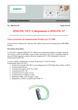 SIMATIC NET: Collegamento a SIMATIC S7