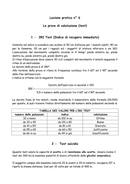 IRI Test (Indice di recupero immediato)