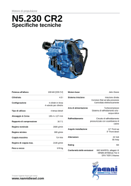 Nanni marine engine Brochure N5.230 CR2