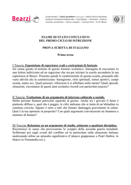 ESERCITAZIONI PROVA SCRITTA DI ITALIANO (file pdf)