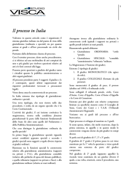 Il processo in Italia - Liceo Classico Scientifico XXV Aprile