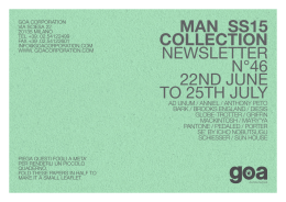 MAN SS15 COLLECTION