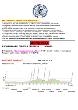 agosto2014 - Gruppo Ciclisti Montegalda