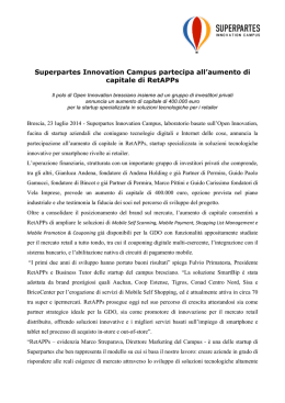 Leggi qui il comunicato stampa ufficiale.