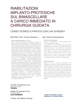 riabilitazioni implanto-protesiche sul bimascellare